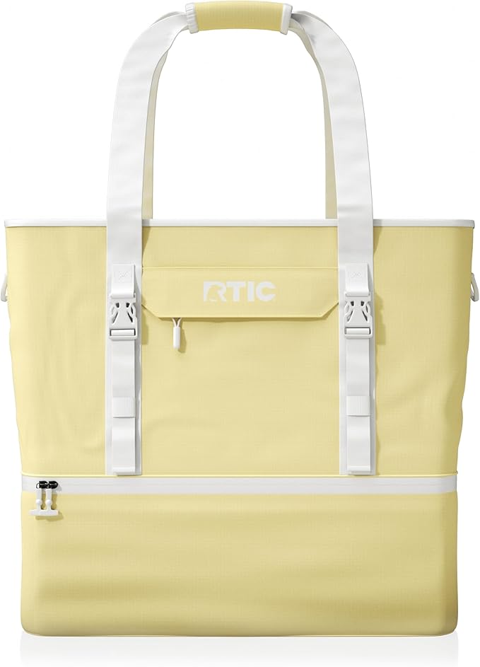 RTIC 2-in-1 Chillout Bag Soft Insulated Cooler Tote, Portable, for Lunch, Beach, Travel, Drink, Beverage, Car, Camping, Picnic, 24-Can Capacity,