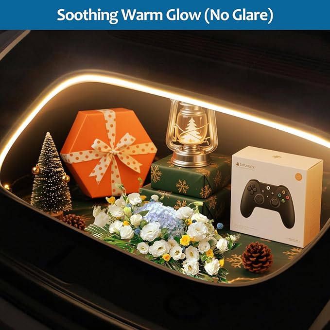 2025 Tesla Model 3 Highland Frunk Light Strip Ambient Lighting Kit LED Interior Lights for Model 3 Highland Accessories 2024-2026 Warm Light