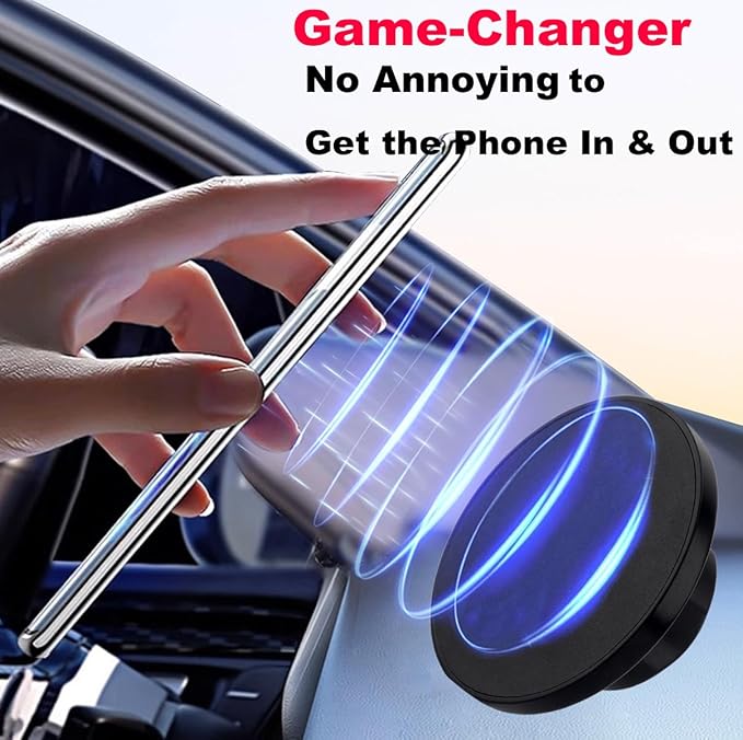 Dash Mount Magnetic Cell Phone Holder for MagSafe iPhone Smartphones, 20mm (0.787 inches) Ball Phone Car Mount for Bulletpoint/for Tackform 20mm Mounting Solutions