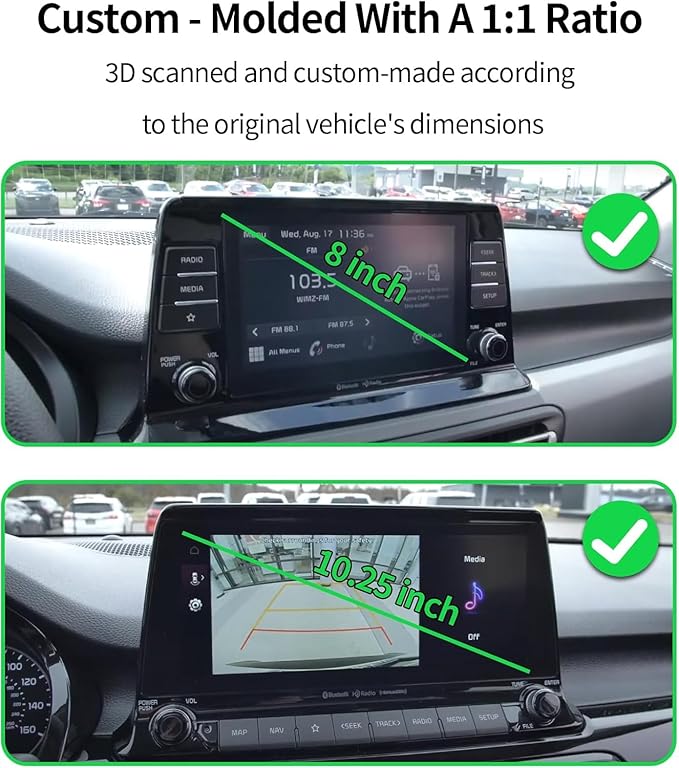 Car Phone Holder for Kia Seltos 2021 2022 2023 Accessories Apply to 8/10.25 Inch Touch Screen Fixed Clip Magnetic Cell Phone Mount Hands-Free 360 Degree Rotation