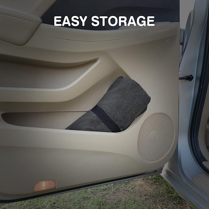 Leader Accessories Grey Waterproof Towel Auto Car Seat Cover Protector Machine Washable - Fit Yoga Running Crossfit Athletes Beach Swimming Outdoor Sports
