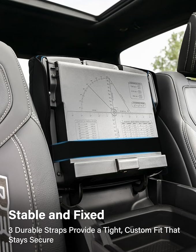 Center Console Armrest Cover for Dodge Ram 2019-2026 1500 2500 3500 Accessories, Vinyl Leather Middle Armrest Cushion Pad Anti-Scratch, Black (Fits Bucket Seat Only)