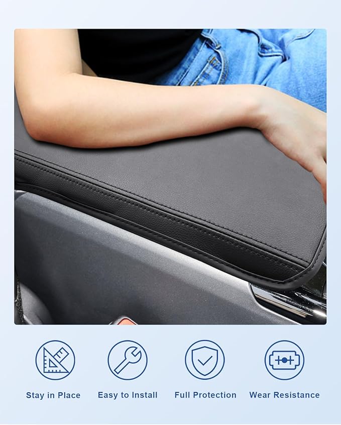 CDEFG for 2025 2026 Toyota Camry Accessories Armrest Cover for 2025 2026 Toyota Camry(XSE/XLE/SE/LE) Center Console Cover Middle Console Pad Arm Rest Central Consola Cushion Seat Box Cover