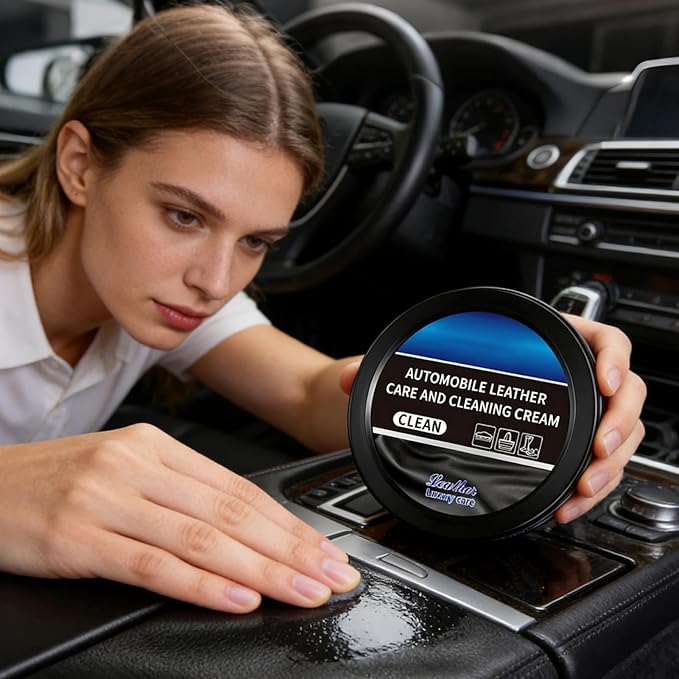 Leather Cleaner for Car Interior Seats Furniture Couches 120g Car Leather Finish Cream