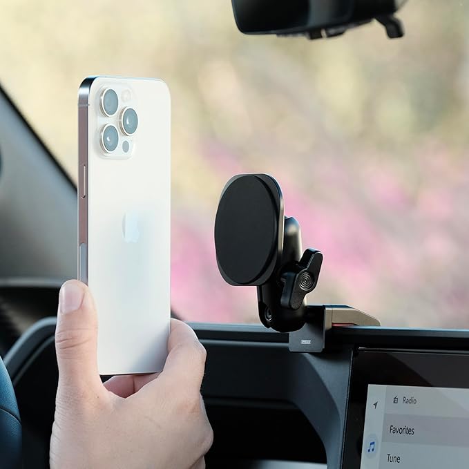 Offroam Non-Charging Phone Mount Made for MagSafe and Made for Toyota Land Cruiser 250 2024-2026, Aluminum, Dashboard Mounting, 360-Degree Adjustable, High Strength Magnets