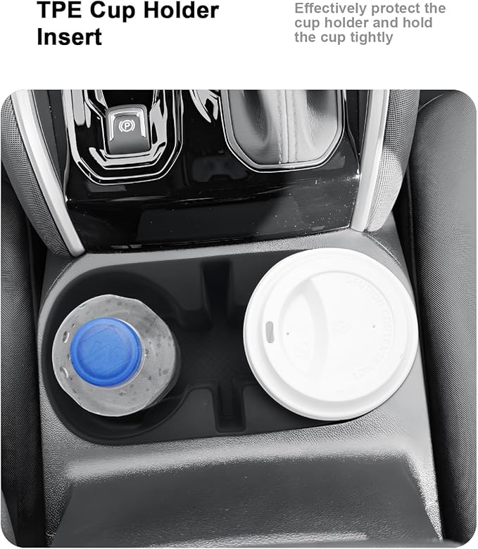 ECOZEN Center Console Organizer Set For 2023-2026 Chevy Colorado/GMC Canyon - 3 Pcs Double-Layer Armrest Organizer + Silicone Cup Holder + Behind Screen Organizer Tray For Colorado Canyon Accessories
