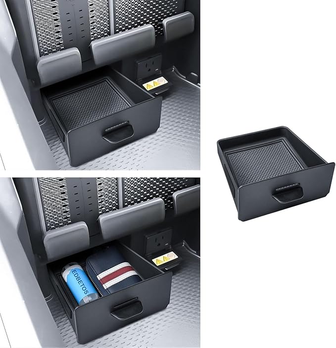 EDBETOS Storage Drawer Tray Compatible with 2019–2026 Dodge RAM 1500 2500 3500 Center Console Storage Drawer Accessories, Removable Cubby Organizer Box Insert Tray (Only Fits Models with Cubby)