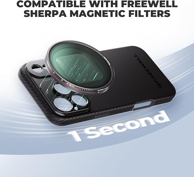 FREEWELL Pro Filmmaker Case for Phone 17 Pro - Magnetic Filters & 17mm Lens Mount Black