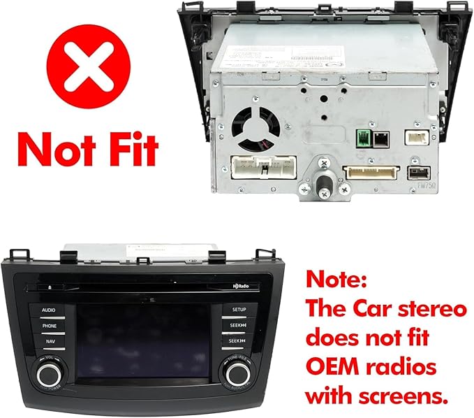2+32G Android 13 Double Din Car Stereo for Mazda 3 2010-2013 with 9 Inch Touchscreen Radio Built-in Wireless Carplay/Android Auto/GPS/Bluetooth/FM/AUX-in/Steering Wheel Controls/Backup Camera