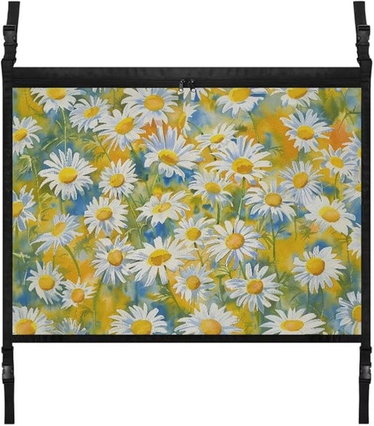 Daisy Print Car Roof Storage Bag Car Roof Seat Organizer All Car Storage Organizers Inner Car Accessories Compatible with Most Vehicles