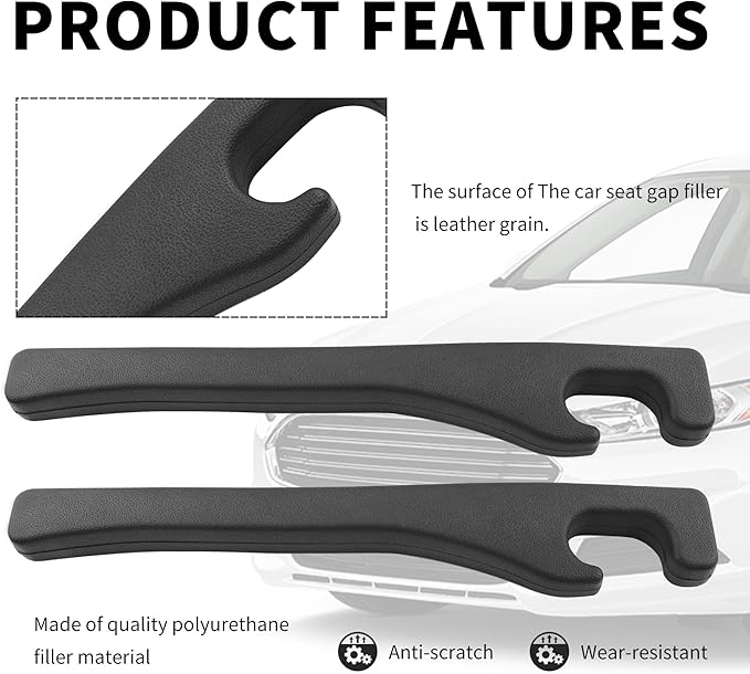New Car Seat Gap Filler 2 Pack,Flexible Seat Gap Filler Strip to Avoid Dropping Items,Universal in Between Car Seats Catcher/Console Catcher for Cars Accessories Interior