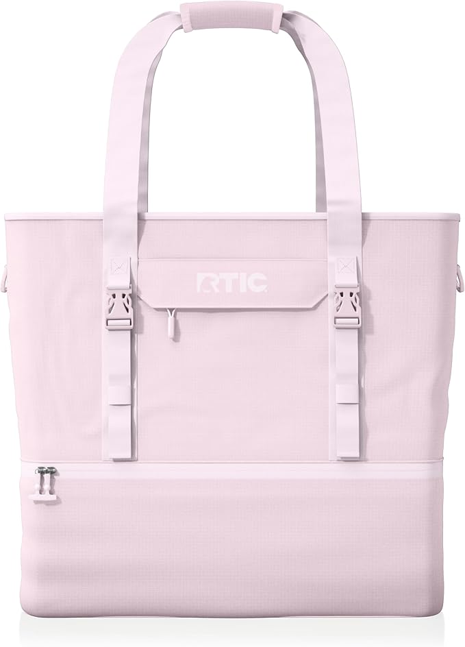 RTIC 2-in-1 Chillout Bag Soft Insulated Cooler Tote, Portable, for Lunch, Beach, Travel, Drink, Beverage, Car, Camping, Picnic, 24-Can Capacity,