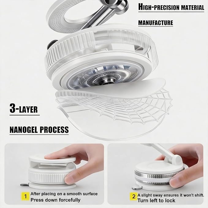Car Phone Holder 2026 Upgraded, 360° Adjustable Magsafe Car Mount Holder[98 LBS Strongest Suction] Dashboard Windshield Vacuum Magnetic Phone Holder for Your Car fit iPhone & Android