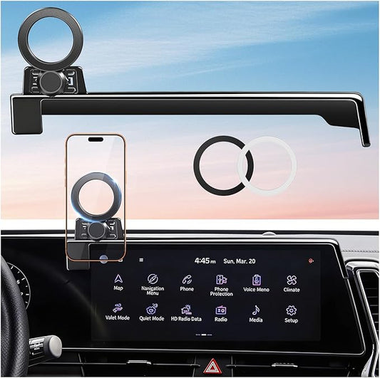 Car Phone Holder for KIA Sportage 2025 2024 2023 (Only for 12.3-Inch Screen, Not for 2026+) 360° Rotation Magnetic Cell Phone Mount, Compatible with Magsafe, Does Not Affect Air Vent