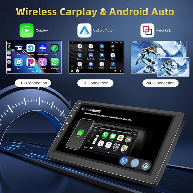 [Qualcomm 8Core] 4+64G Car Radio for Chevy Colorado/GMC Canyon 2015-2018 Base Mode (Low-end), Android 15 9-inch Touch Screen CarPlay Android Auto/6GHz WiFi/Bluetooth 5.0/1280 * 720P/DSP/EQ/FM/RDS/GPS