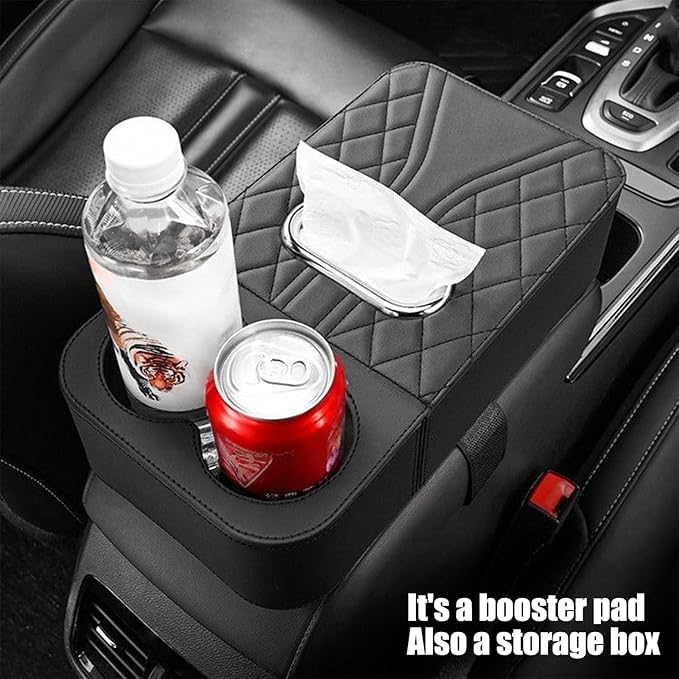 Car Armrest Cushion - Raised Center Console Organizer Pad | Vehicle Armrest Elbow Pad for Daily Commuting, Travel, Driving, Truck, SUV, Vehicle Interior, Comfort, Car Accessories