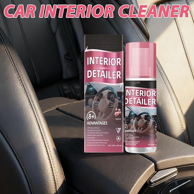 2PCS Polishing Cleaner Car Interior,100ml Polishing Cleaner car Interior,2026 Upgrade Car Interior Cleaner Spray,Total Car Interior Cleaner Rejuvenation,Interior All Purpose Car Cleaner