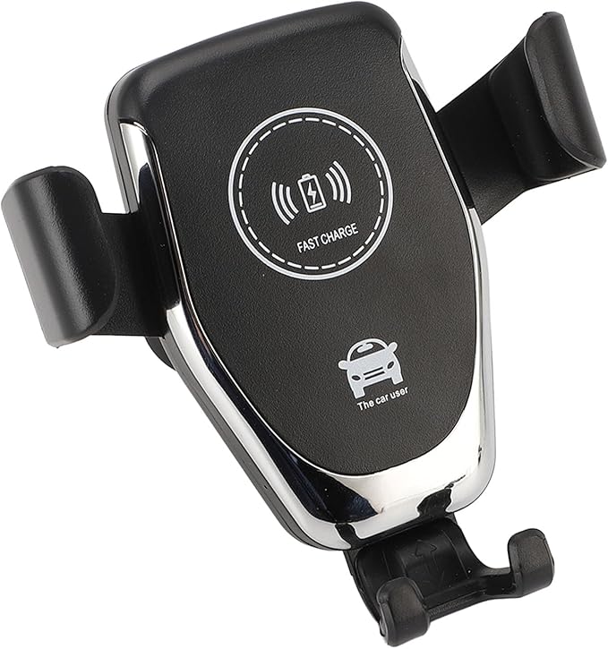 Wireless Car Charger, 15W Fast Charging Automatic Phone Holder with 360 Degree Rotation for Vent Mount, Secure Access and Easy Use in Car