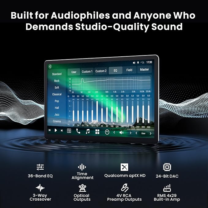 14.1" QLED Single DIN & Double DIN Android Car Stereo, AI Agent & AI Vision, FlexView Pro Display, 7.1.2-Ch Audio, 4V RCA, HDMI in, 4G LTE, 8G+128G, Wireless CP&AA, ADS Protocol, Car IoT Hub,X10G141E