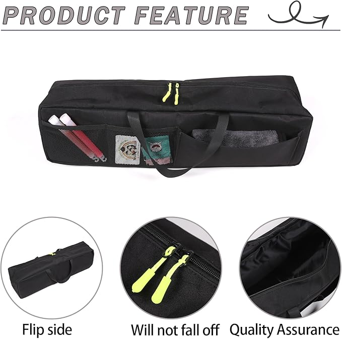 Lcojicep Car rear seat hidden storage bag Compatible with Tacoma 2016-2024 Oxford Cloth Car back seat back storage bag Accessories (1Pcs)
