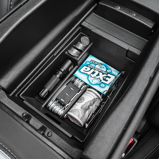 RUNROAD Center Console Organizer Tray Compatible with Mercedes Benz 2020-2026 GLE Class W167 350 450 AMG 53 GLS X167 450 580 63 Accessories, Middle Console Organizer GLE350 Armrest GLE450 Storage Box