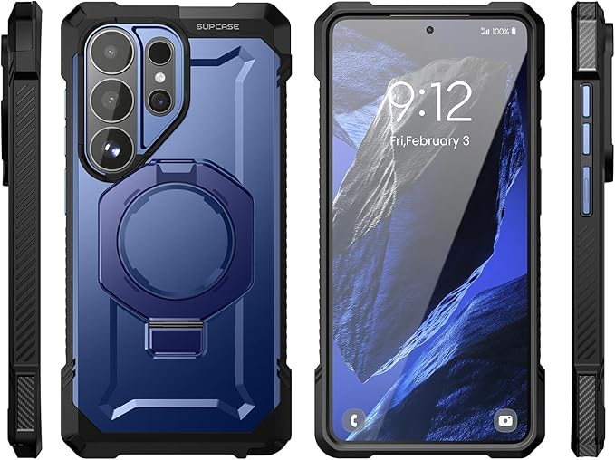SUPCASE for Samsung Galaxy S26 Ultra Case with Kickstand (Unicorn Beetle Grip), [Wireless Charge Compatible] [Military-Grade Protection] Heavy-Duty Magnetic Phone Case for S26 Ultra 6.9 Inch, Cobalt