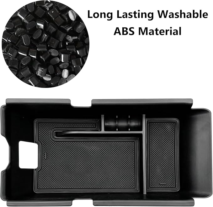 Compatible with Camry XLE or XSE 9th 2024 2025 & Camry LE SE 9th 2024 2025 Center Console Organizer Tray Accessories (Black)