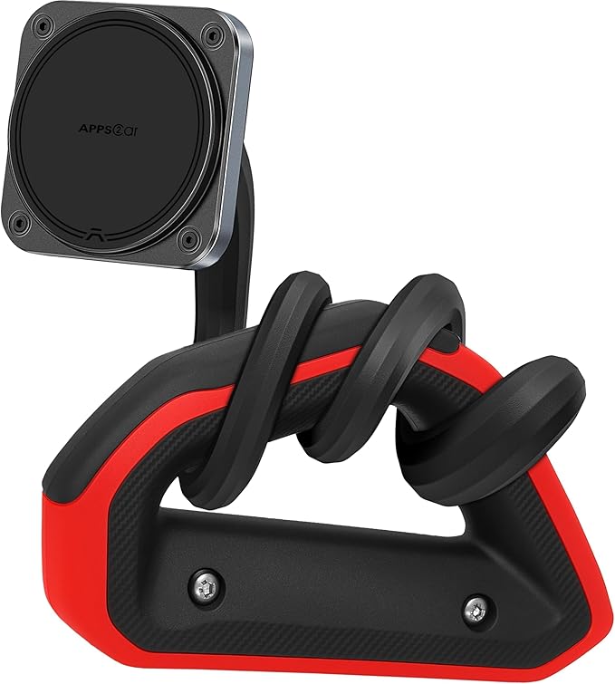 APPS2Car Magnetic Car Truck Pickup Grab Handle Phone Mount Holder Compatible with MagSafe iPhone 12-17 Fits A Pillar/Center Console Handle Bars for F150 Expedition Ram 1500 Jeep Wrangler JL Silverado