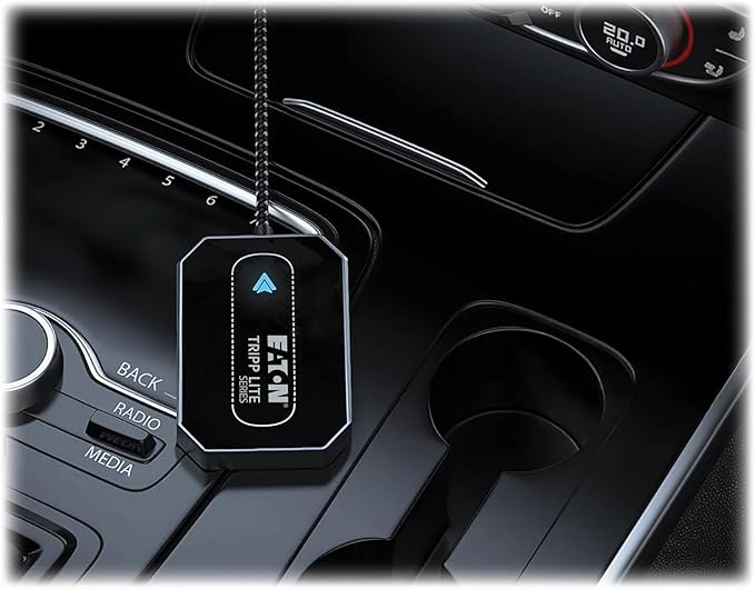 TRIPP LITE Eaton Series Bluetooth Android Auto Wireless Adapter for Car Screen, Mini Portable Size, USB-C & USB Adapter, Samsung Galaxy S8+ and Google Pixel Compatible, 3-Year Warranty (U264-001-AND)