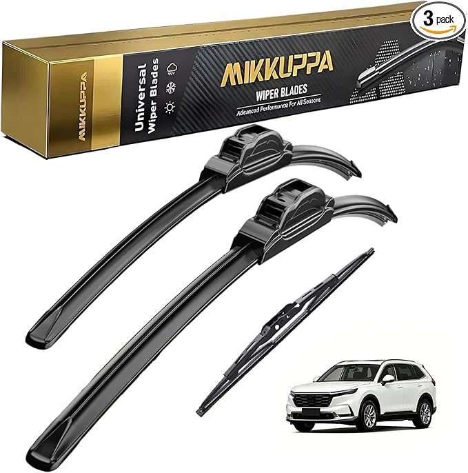 MIKKUPPA 26"+16"+13" Windshield Wiper Blades Replacement for 2012-2016 Honda CRV CR-V, Front & Rear Wiper Blades Set, Durable Stable Quiet All Season (Pack of 3)