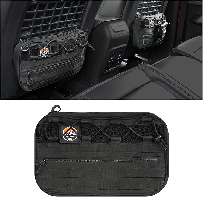 Seat Storage Bags, Storage Pockets, Interior Storage, Accessories. for Ford Bronco 2021-2025 2/4 Door (Front Seat 1PCS)