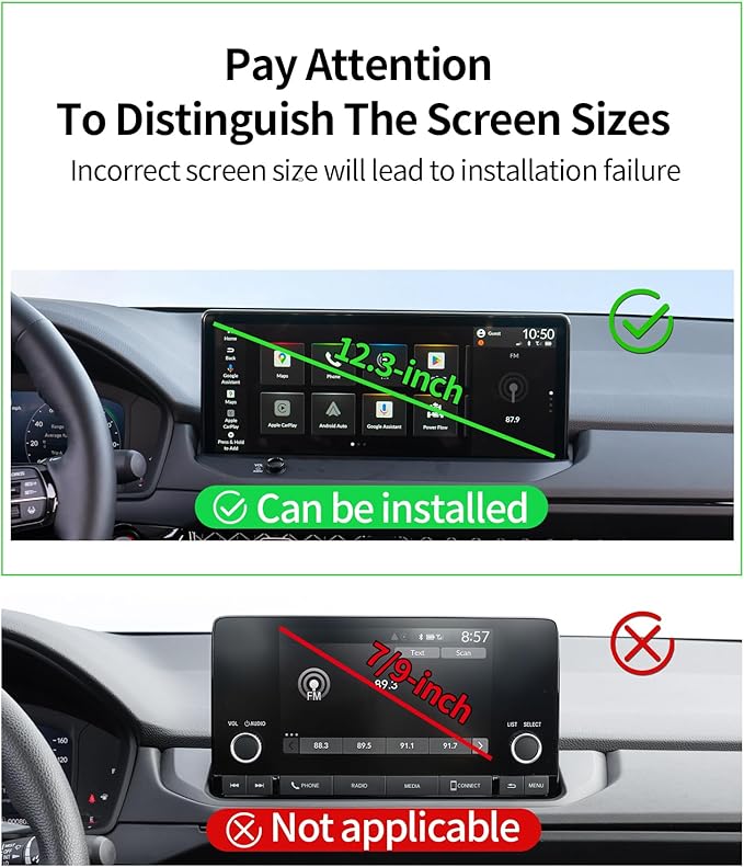 MaserWeller Car Phone Holder for Honda Accord 2023-2026 Accessories 12.3-Inch Screen Fixed Clip, 360° Rotation Phone Mount Compatible with MagSafe, Cell Phone Holder That Does Not Affect Air Vent