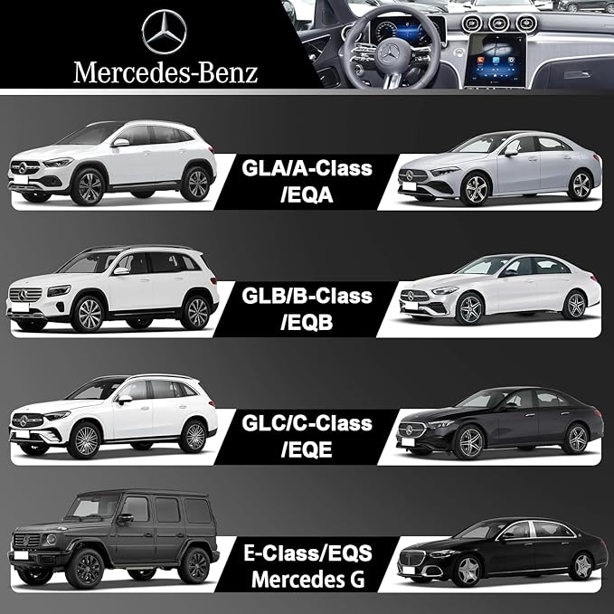 MagSafe Car Mount for Mercedes-Benz [15W Wireless Charging], Round Air Vent Holder, Compatible with Mercedes Benz GLC, C-Class, E-Class, A/B/C-Class, GLC/GLB/GLA/Sprinter, Mercedes Benz Accessories