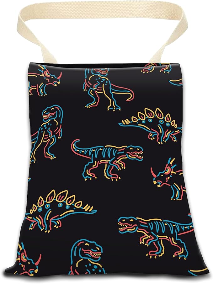 Car Garbage Can, Hanging Car Trash Can Bag for Cute Car Back Seat Organizer, Cool Dinosaur