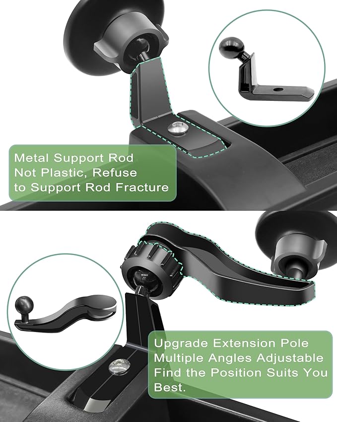 Magnetic Jeep Phone Mount for 2018-2023 Wrangler JL JLU & Gladiator JT with 15W Wireless Charging- Dashboard Phone Holder with Magsafe for Jeep Wrangler & Gladiator 2/4 Doors Accessories (Not for 4XE)