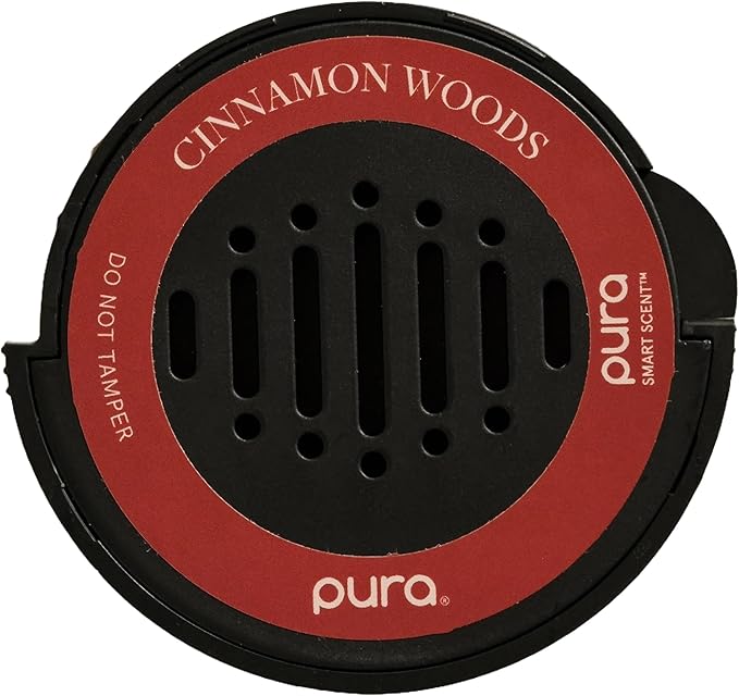 Pura Car Scent Refill - Fragrance for Pura Car Diffuser - Clean & Safe Luxury Diffuser Scent - Long-Lasting Fragrance for 30 Days of Aroma - Cinnamon Woods
