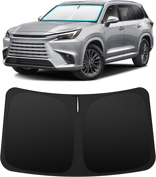 INSAUTO Custom Fit Windshield Sun Shade Accessories for Lexus TX 2024 2025 2026 (TX350/TX500h/TX550h+), Foldable Front Window Sunshade, UV & Heat Reflector, Keeps Interior Cool, Includes Storage Bag