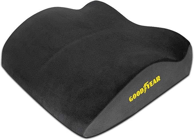 Goodyear Car Seat Cushion Curved Pillow - Seat Cushions for Office Chairs, Car Seat Back Support Pillow Tailbone Pain Relief Cushion