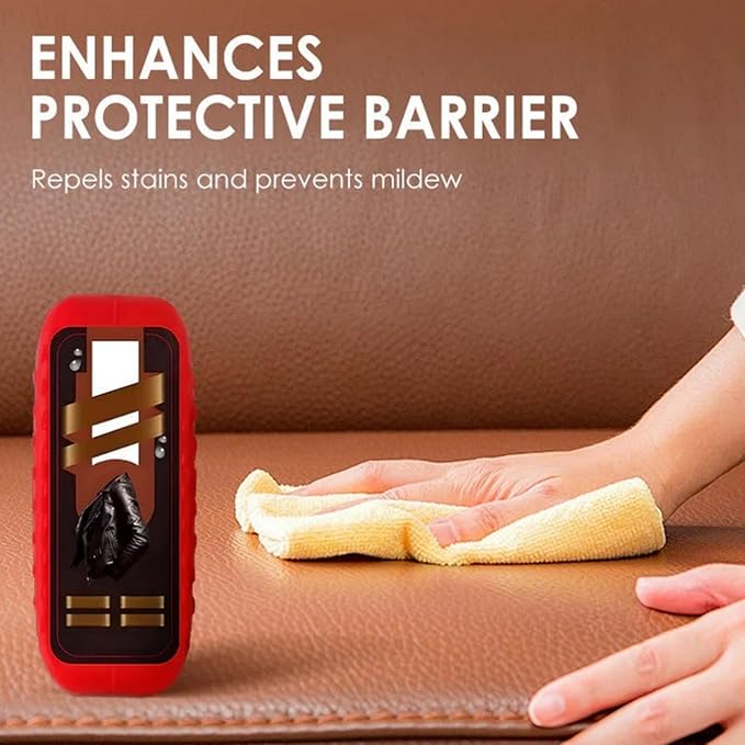 2-in-1 Leather Cleaner and Conditioner, Leather Furniture Cleaner and Conditioner, Car Interior Cleaner Kit, Leather Repair Care Restores Softness, for Couch, Jacket, Shoes, Car Seats (2pcs)