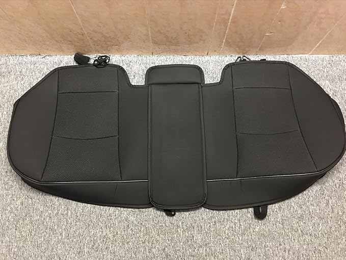 1 Pack Scalable (Adjustable Length (49-55'') Back Seat Cover Car Seat Cover Seat Protector Rear Seat Bottom Cover Fits 90% of car - for Seat Bottom Only (Black - Rear seat)