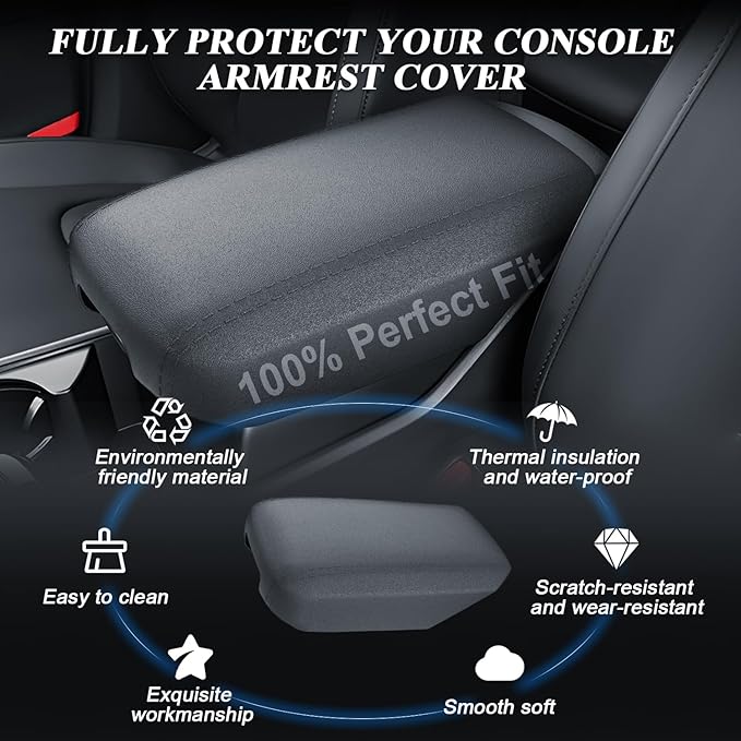 BIBIBO for 2025 2026 Sportage Center Console Cover Kia Sportage (SX/SX Prestige/X-Pro/X-Pro Prestige) Silicone Arm Rest Cover w/Hidden Storage Box 2025 Sportage Armrest Secret Compartment