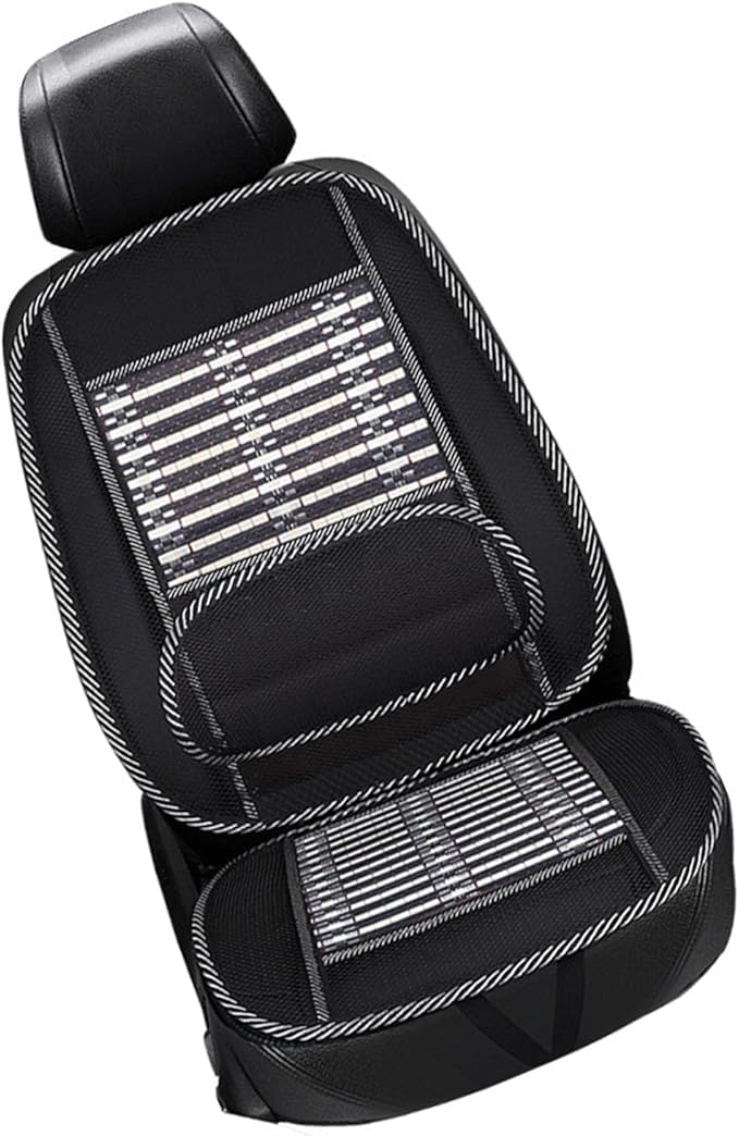 Cooling Car Seat Cushion, Breathable Refreshing Lumbar Support and Neck Pillow with Enhanced Comfort, for All Car Year Round