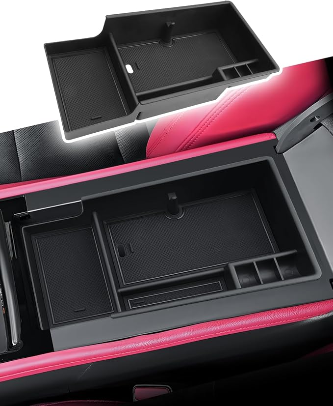 CDEFG for Chevy Blazer EV 2024 2025 2026 Center Console Organizer Tray for Blazer EV LT/RS Accessories Armrest Storage Box Insert Tray for Blazer EV Arm Rest Middle Organizer