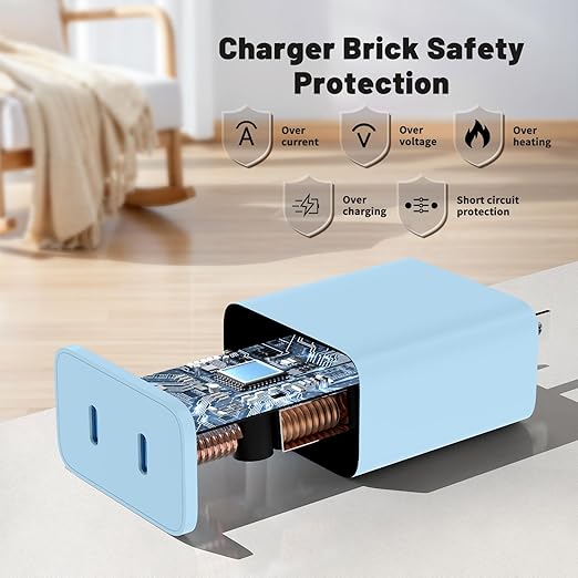 45W Dual Port Super Fast Charger with Long USB C to C Cable 10ft,Type C Wall Charger Block and Android Phone Charging Cord for Samsung Galaxy S26 Plus/S25 Ultra/S25+/S24+/S23+/S22+/S21/S20/Note 20/10+