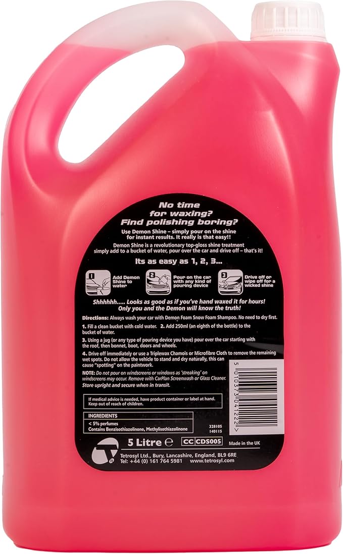 CarPlan Demon Shine 169 fl Oz (5L) - Pour on Shine