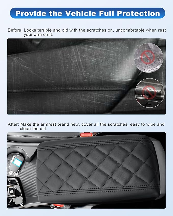 CDEFG for 2023 2024 2025 Kia Sportage Center Console Cover for 2023 2024 2025 Sportage Accessories Armrest Cover 2023-2025 Sportage Middle Console Pad Arm Rest Cushion