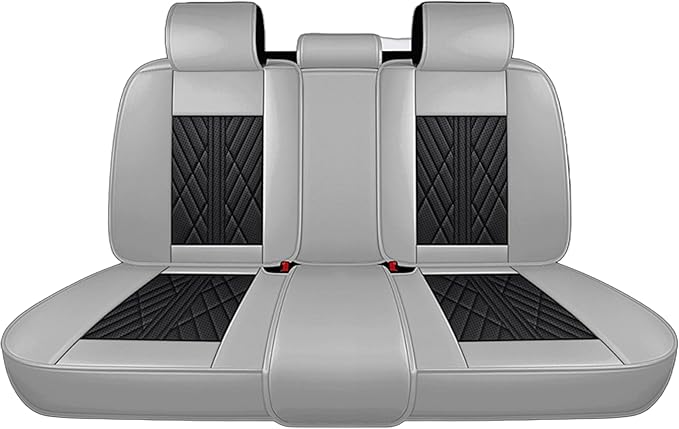 Premium Nappa Leatherette Car Seat Cover Set Custom Fit for Honda CR-V CRV 2000-2023 2024 2025 2026 Water-Proof Breathable Faux Leather Seat Cushion Protectors (Full Set 5 Seats,Black Grey)
