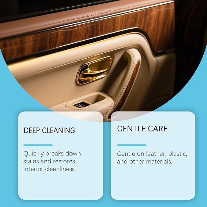 Plastic Restorer for Cars, Car Trim Restorer, Auto Detailing for Refreshing Faded Plastic, Leather, Vinyl and Rubber Trim with Polish, Long Lasting Care (3Pcs)