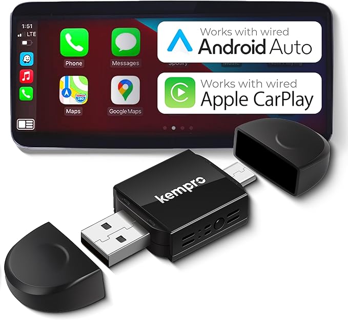 Wireless CarPlay & Android Auto Adapter, 2026 Upgraded Chipset, 2-in-1 Plug & Play Dongle, Wired to Wireless Converter, USB-A/USB-C, Auto Connect, iPhone iOS 10+ Android 11+, Cars 2016+