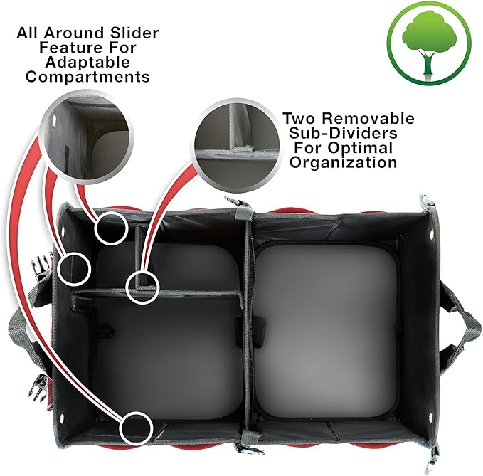 TRUNKCRATEPRO Save 15 per cent off Bundle 2 trunk organizer (red, blue)